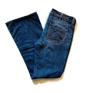 Size 31 Silver Lola Jeans Embroidered pockets